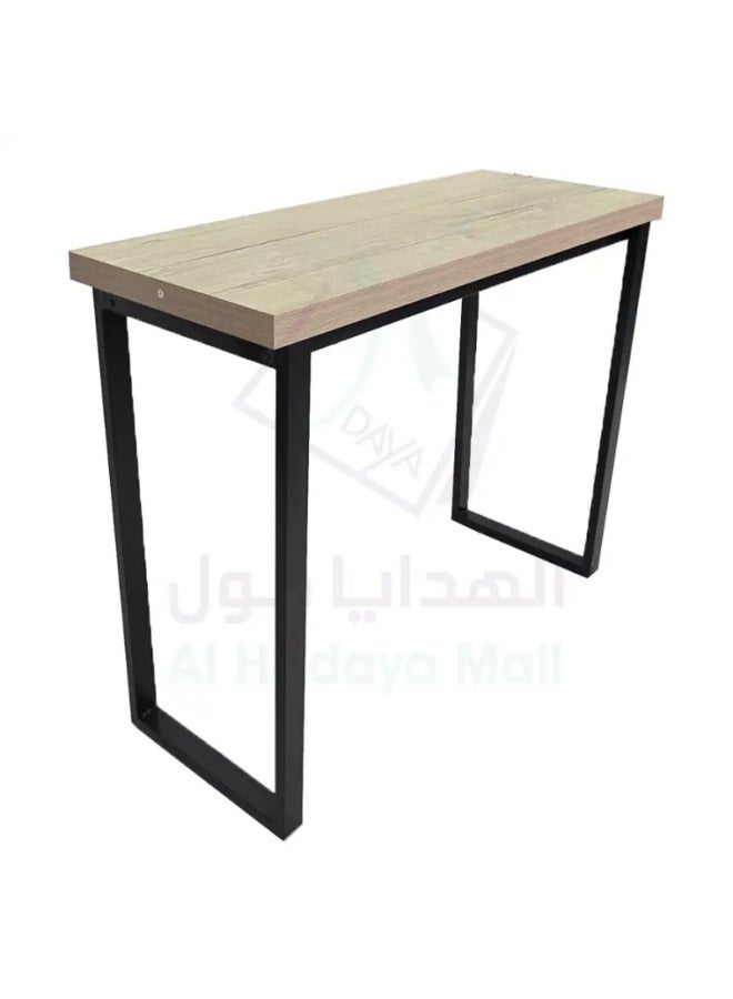 Wooden Console Table 80x40x100 cm - Beige - 100x40x80 Centimeter - Image 3