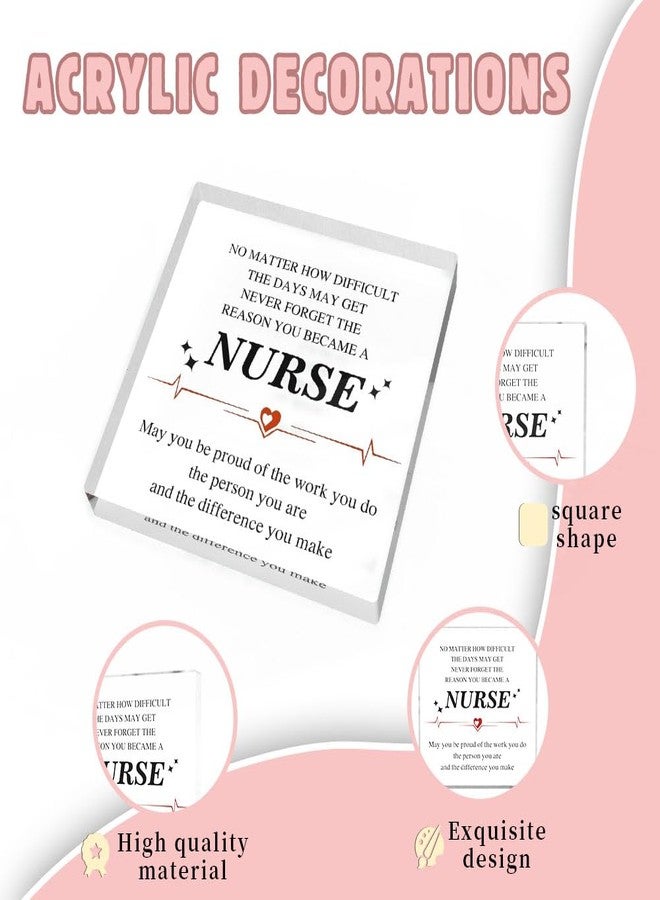 Coopyin Nurse Christmas Gifts, Nurse Stocking Stuffers, Nurse Gifts, Nurses Week Gifts, Medical Assistant Gifts, Nurse Acrylic Plaque, Nursing Student Gifts, Nurse Appreciation Gifts, Nurse Graduation Gift - Image 3