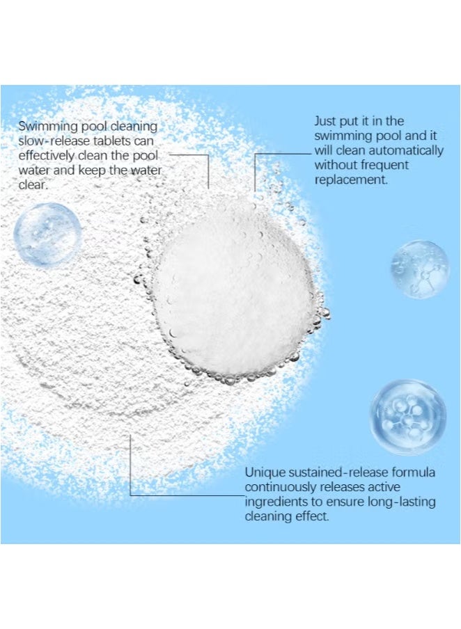 MOONSPRY 2-PACKS Chlorine Tablets for Swimming Pool and Spas, Slow-Dissolving Long-Lasting Individually Wrapped Chlorine Tabs 100g*2 - Image 5