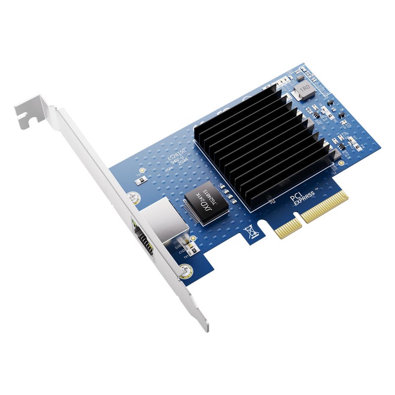 BZIZU 10Gb PCIe NIC Network Card, Single RJ45 Port, Aquantia AQC107 4X Ethernet LAN Controller, for Windows Server/Windows/Linux/ESX - Image 1