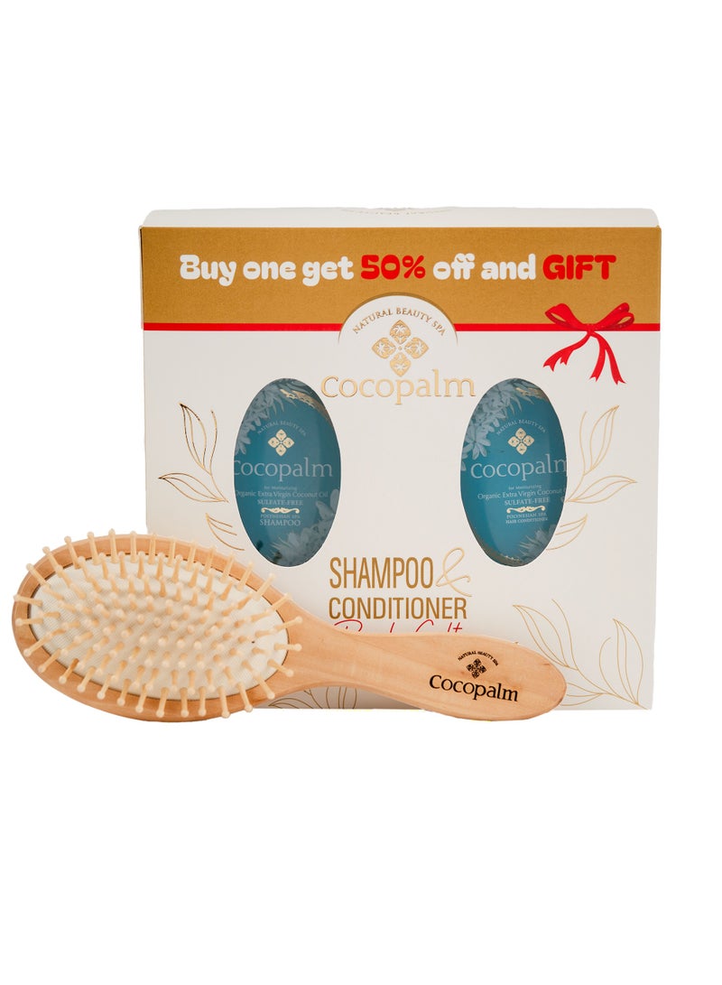 Shampoo and Conditioner Polynesian Bundle + Free Hair Brush Included
