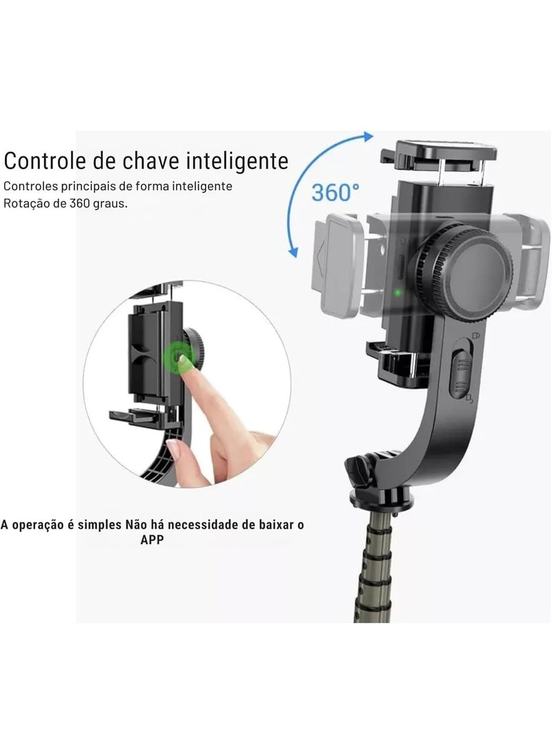 ACLIX L08 Bluetooth Handheld Gimbal Stabilizer Mobile Phone Selfie Stick Holder Adjustable Selfie Stand with Tripod - Image 2