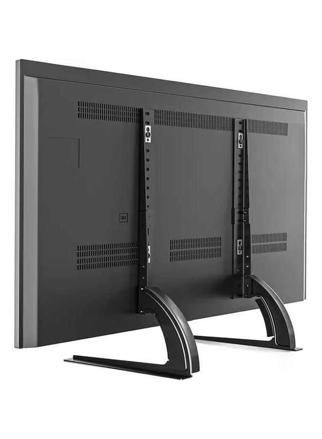 حامل تلفزيون حديدي قابل لضبط الارتفاع لشاشات مسطحة مقاس 22-37 بوصة، حامل طاولة عالمي، 1 مجموعة - Image 1