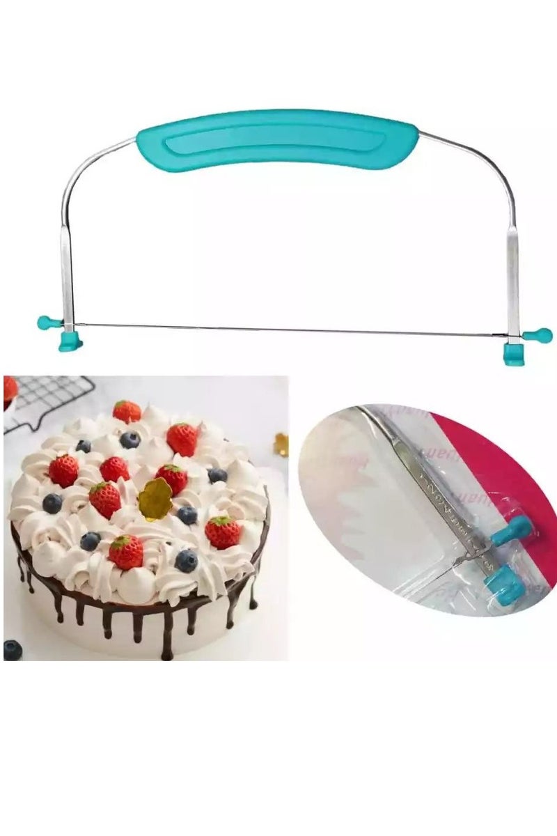 قطّاعة تورتة من الستانلس ستيل – بيد بلاستيك مريحة - Image 1