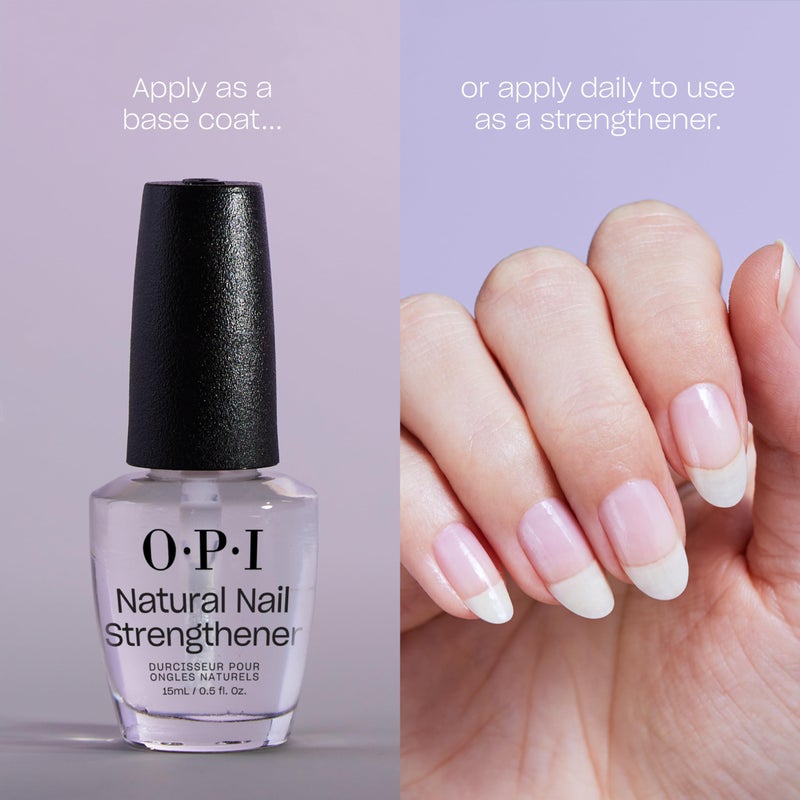 OPI Natural Nail Strengthener | Nail Strengthener & Base Coat | Strengthens Nails, Vitamin A & E, Vegan Formula - Image 5