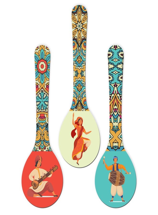 Twinster Wooden Wall Hanging Decor Items, Stylish Unique Elegant Designs, Set of 3, Mandala Animal, Kitchen Decor (Traditional) - Image 1