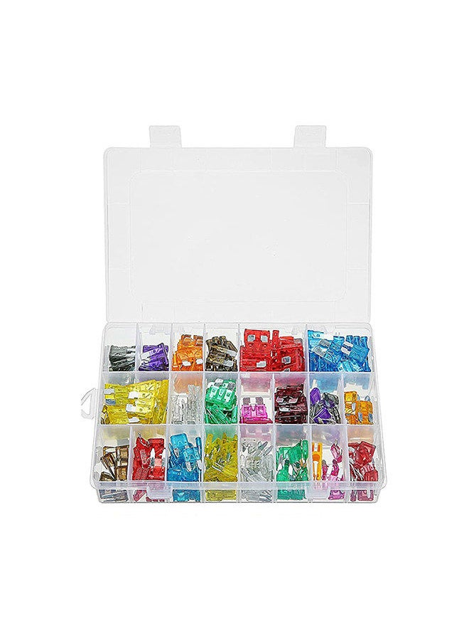 Generic - 1000pcs Car Blade Fuse Assortment Assorted Kit Mini Standard Size Blade Set Auto Truck Automotive Fuse With Storage Box - Image 1