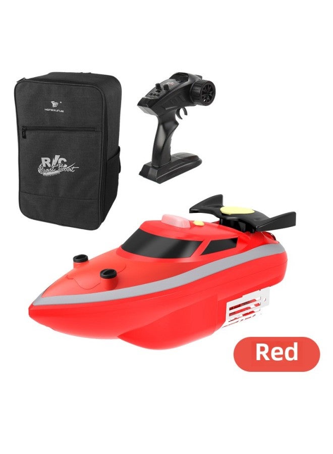 Remote Control Nesting Boat For Long-distance Fishing, Automatic Bait Casting, One-key Decoupling, No Capsizing, Battery Changing, Fishing Net Pulling Boat-Color:Red (European Standard Charger)  - Image 1