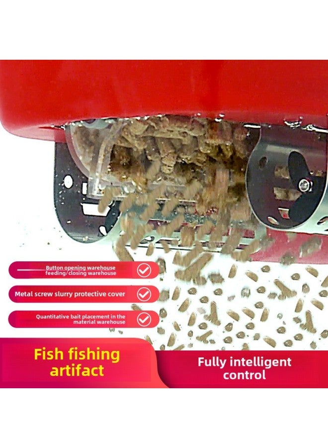 Remote Control Nesting Boat For Long-distance Fishing, Automatic Bait Casting, One-key Decoupling, No Capsizing, Battery Changing, Fishing Net Pulling Boat-Color:Red (European Standard Charger)  - Image 4