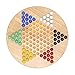 WE Games Solid Wood Chinese Checkers Set with Glass Marbles 115 inches - Image 2