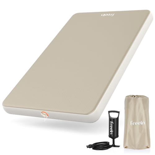 Freein 4" Drop Stitch Camping Sleeping Pad, Inflatable Air Mattress with Firm 7 PSI Support, Fast Inflation Portable Tent & Car Camping Bed, 76" x 51" - Image 1