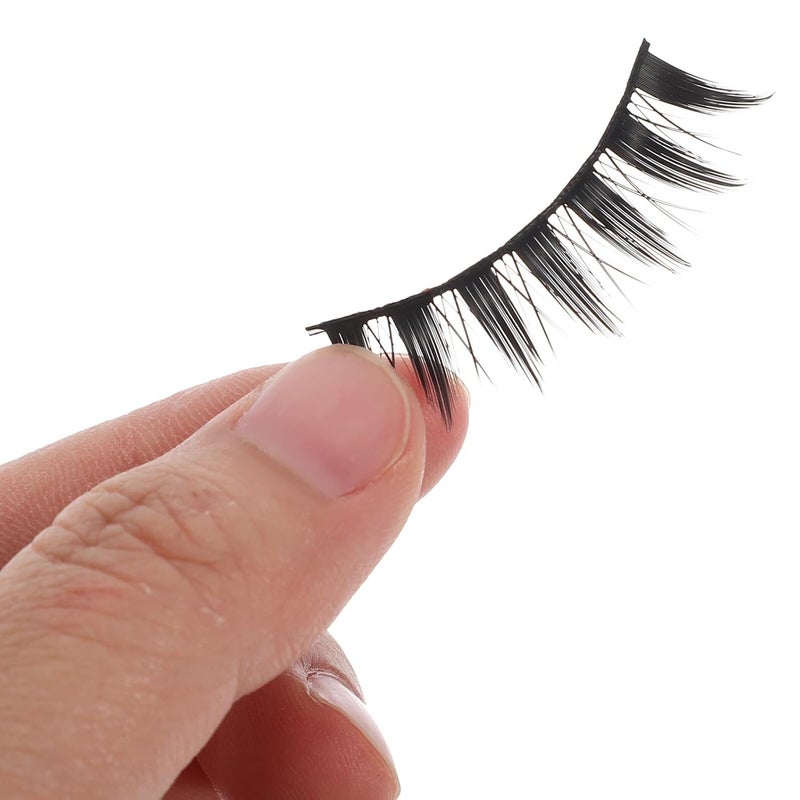False Eyelashes for Women 5 Pairs Natural Look Long Thick Curly Fake Lashes Makeup Tools Lightweight Faux Eyelashes for Daily Wear - Image 4