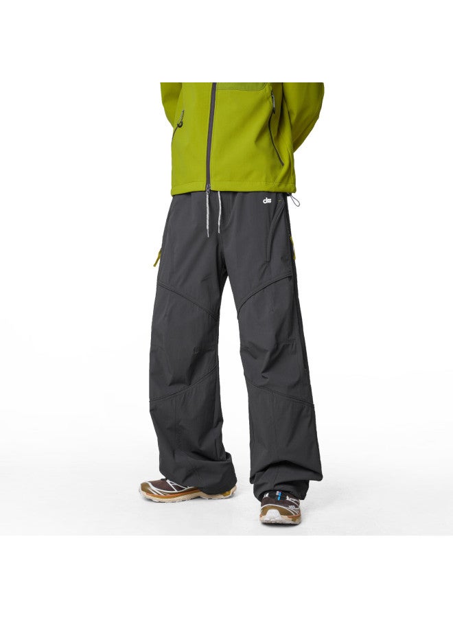 Izexx American-style Outdoor Men's Tactical Workwear Water-repellent Mountain Paratrooper Loose Sports Casual Pants Iz92 Graphite Gray S - Image 1