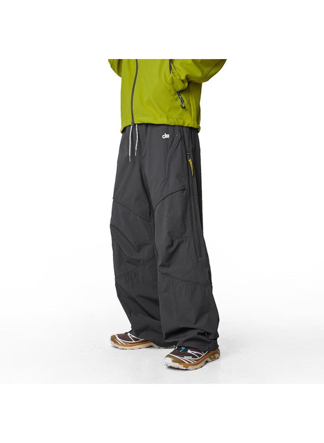 Izexx American-style Outdoor Men's Tactical Workwear Water-repellent Mountain Paratrooper Loose Sports Casual Pants Iz92 Graphite Gray S - Image 3
