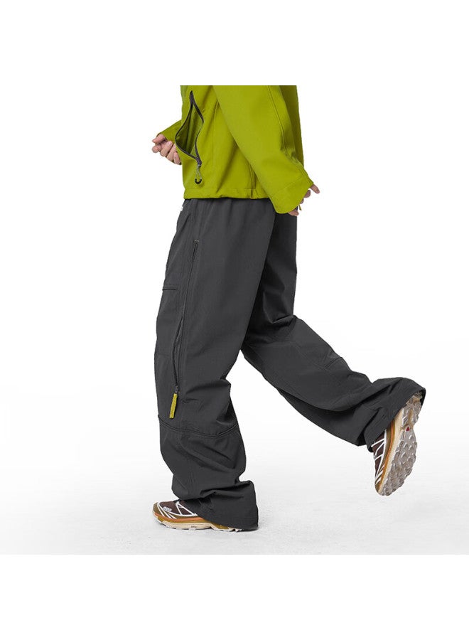 Izexx American-style Outdoor Men's Tactical Workwear Water-repellent Mountain Paratrooper Loose Sports Casual Pants Iz92 Graphite Gray S - Image 2