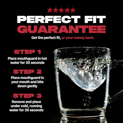 SAFEJAWZ Sports Mouthguard Slim Fit, Adult and Junior Mouth Guard with Case for Boxing, Basketball, Lacrosse, Football, MMA, Martial Arts, Hockey and All Contact Sports (Junior <11 Years, Clear) - Image 4