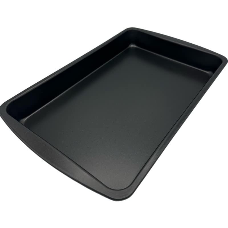 TIJAR Baking Tray 3cm Deep Non Stick Baking  Desserts Bread Double Coated Bakeware 30 CM