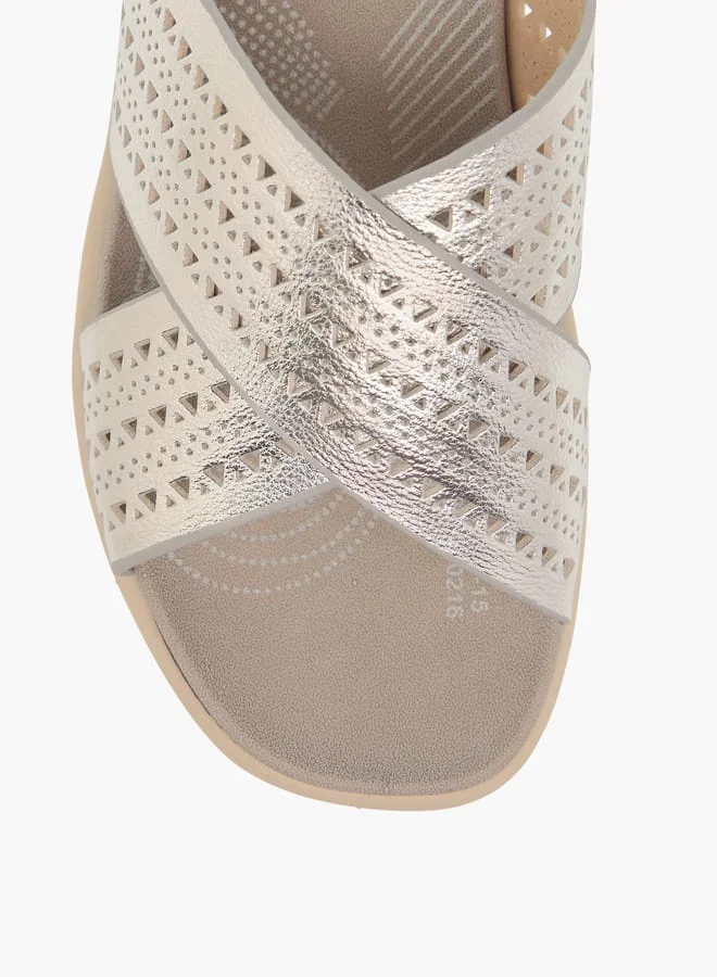 Le Confort Women Cross Strap Slip-On Sandals