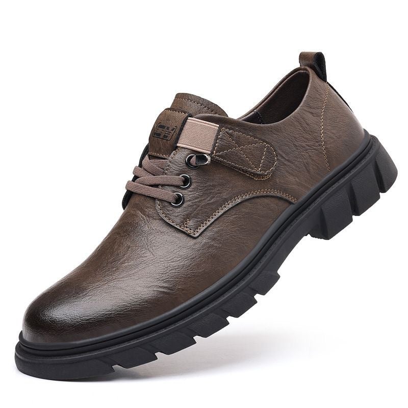 Mens Casual Non-Slip Durable Walking Driving Shoes Handmade black cloth shoes - Image 4