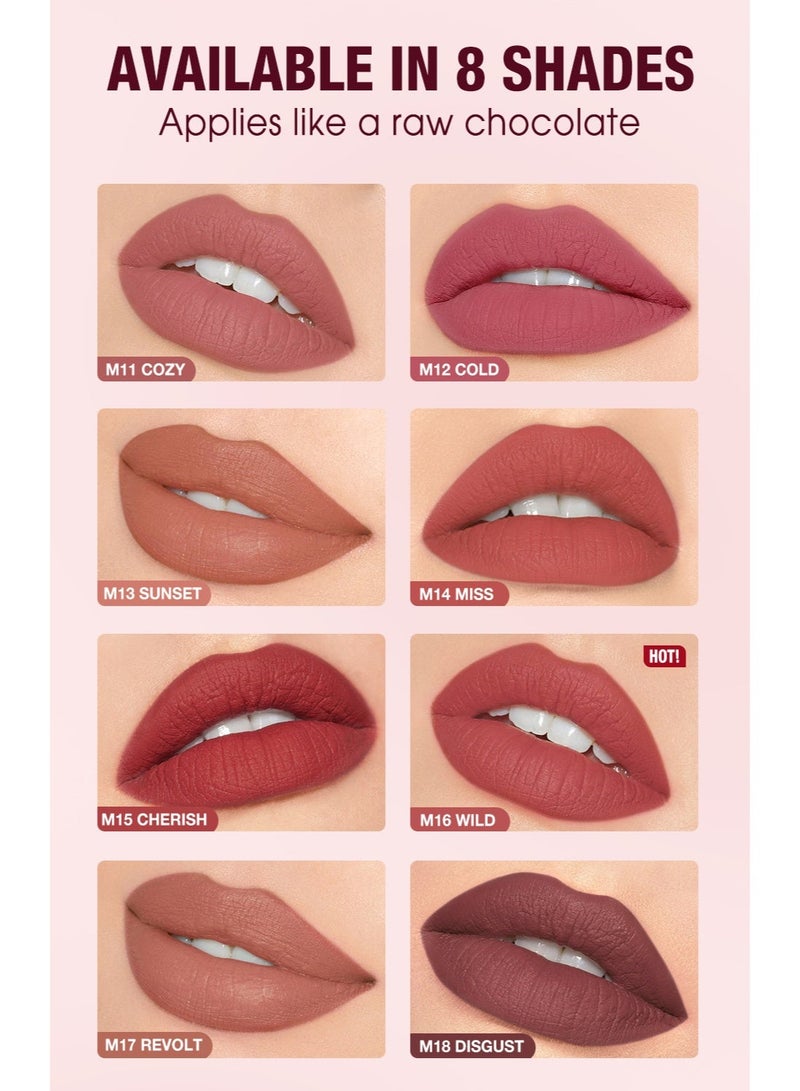 أو.تو.أو روج مات القُبلة المخملية – صبغة قوية بلمسة مخملية، قوام خفيف وثبات طويل طوال اليوم - Image 4