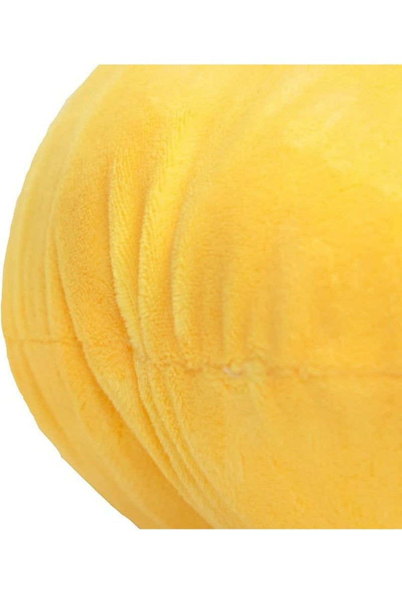 EvZ Emoji Tongue Face Emoticon Cushion Stuffed Plush Soft Pillow  Official Certified  32cm Yellow - Image 2