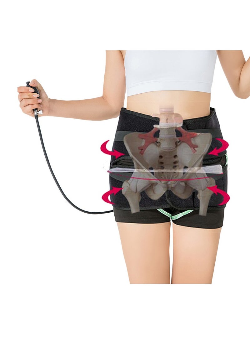 Generic Pelvis Correction Belt for Postpartum Recovery, Body Shaping and Toning Belt, Electric Home Health Belt for Posture Correction, Black - Image 1