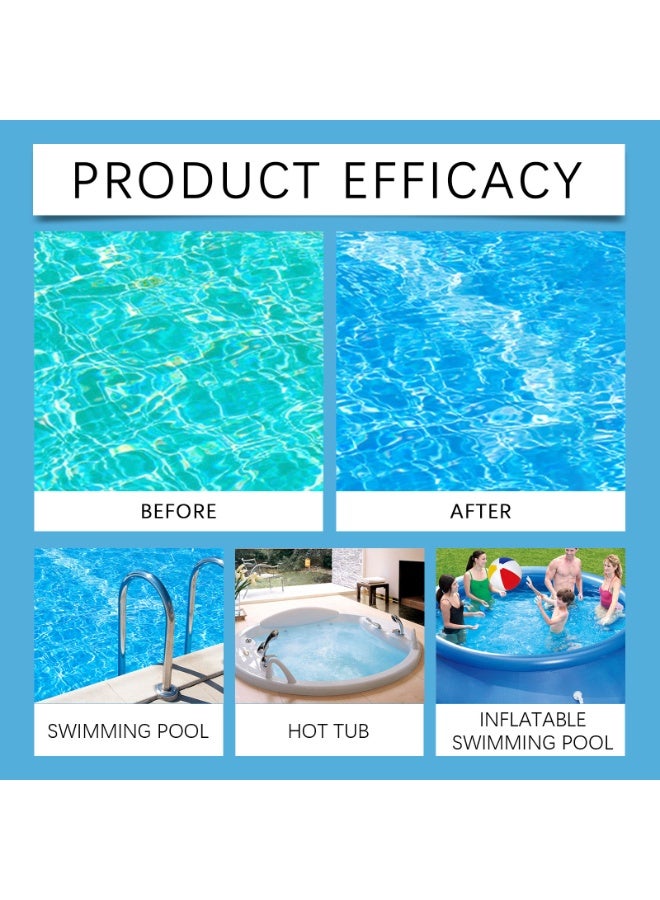 Jaysuing Jaysuing swimming pool effervescent tablets, swimming pool cleaning instant effervescent chlorine tablets, swimming pool chlorine tablets, swimming pool water treatment tablets 100g - Image 2