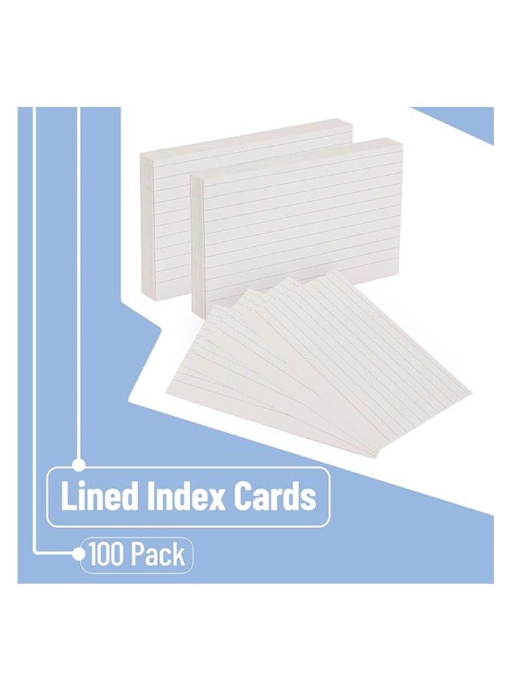 Terabyte Index Cards, 100 Sheets Ruled Index Cards, Flash Cards for Studying, Colored Index Cards, Note Cards, Lined Colored Index Flashcards for Office and School Supplies, 4"x6" Colored Ruled - Image 2