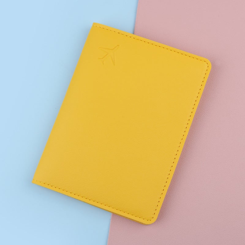 Passport Holder RFID Blocking Travel Wallet249 aircraft passport book bright yellow 249 aircraft passport book bright yellow 