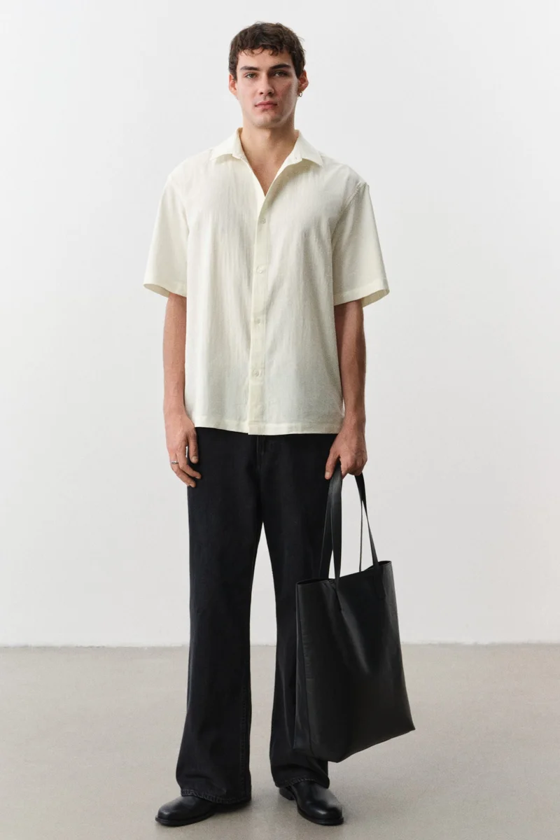 H&M Regular Fit Textured shirt