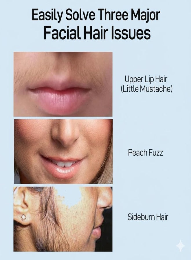SYLVERA Facial Hair Removal Cream for Women-Pain-Free Instant Hair Removal | No Irritation, No Razor Cuts (Pack of 1) - Image 2