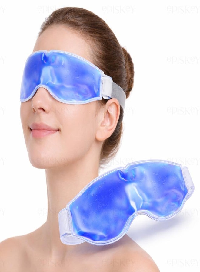 Episkey Cooling Gel Eye Mask with Ice Pad for Sleeping, Pain Relief & Dark Circles for Men & Women, Blue,Pack of 1 - Image 1