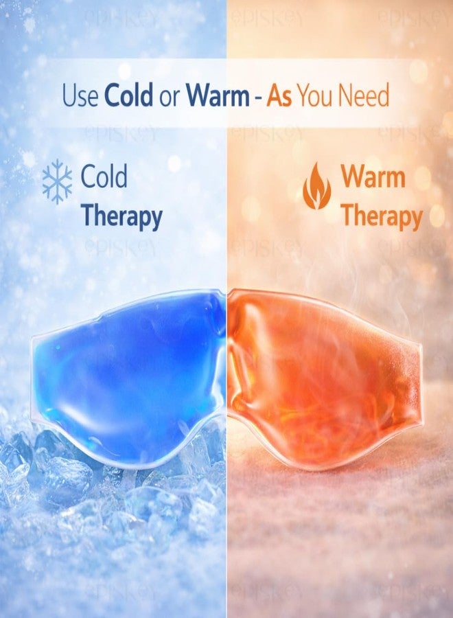 Episkey Cooling Gel Eye Mask with Ice Pad for Sleeping, Pain Relief & Dark Circles for Men & Women, Blue,Pack of 1 - Image 4