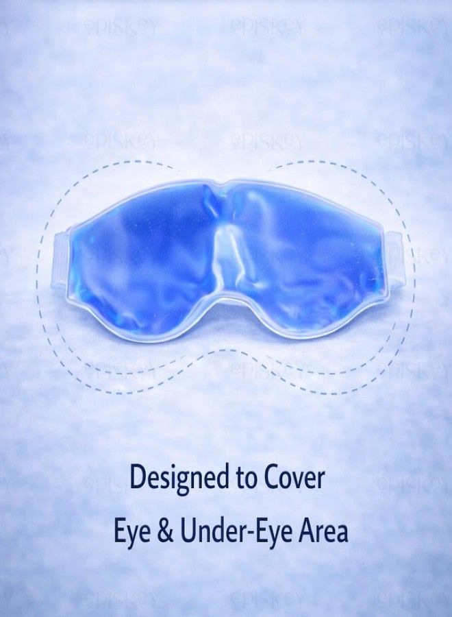 Episkey Cooling Gel Eye Mask with Ice Pad for Sleeping, Pain Relief & Dark Circles for Men & Women, Blue,Pack of 1 - Image 5