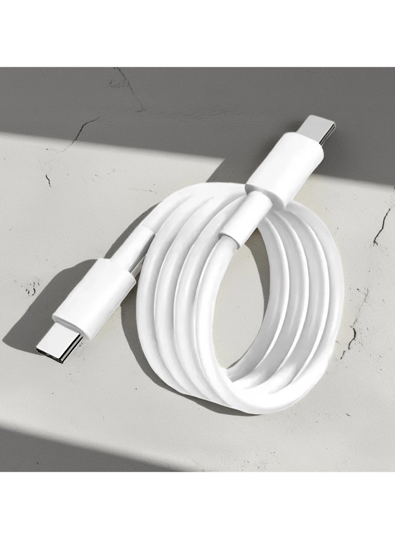 كابل USB ممتاز إلى النوع C ومن النوع C إلى النوع C | شحن سريع ومزامنة البيانات | متوافق مع هواتف Samsung Galaxy S24/S24 Ultra وS23/S23 Ultra وiPhone 15/15 Pro/15 Pro Max و16/16 Pro/16 Pro Max وiPad وجميع الأجهزة - Image 3