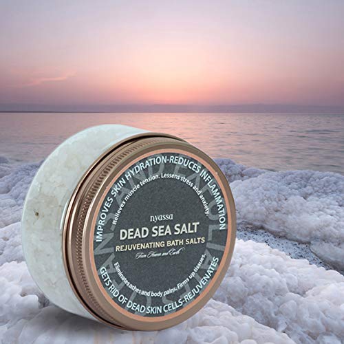 Nyassa Dead Sea Bath Salt 220gm Sea salt Epsom salt Muscle Relaxation Calming Body Spa for men women Natural Ingredients Made in India 100 Vegan and Paraben Free 220gm - Image 2