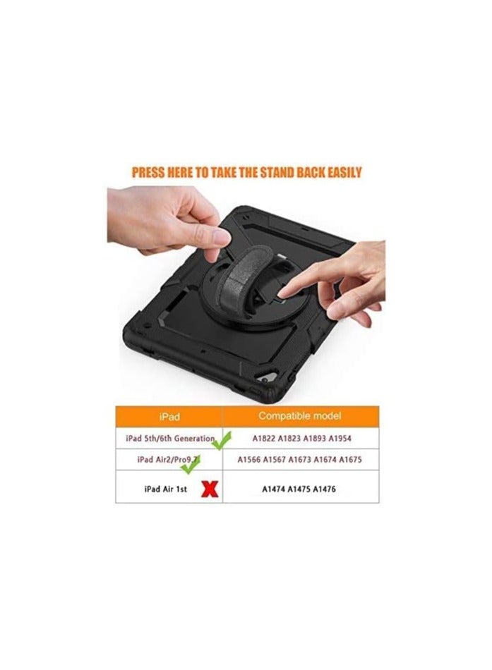 erorex iPad Air 2 Case, iPad 6th/5th Generation Case, iPad 9.7 2018/2017 Case, iPad Pro 9.7 Case, Glow in The Dark 3 in 1 Shockproof Kickstand Protective Girls Women Boys Men Tablet Cover - Image 5