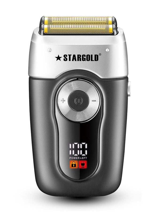Stargold - Professional Rechargeable Electric Shaver, Advanced Beard Trimmer System, Titanium Hypoallergenic Foils, High-Capacity Lithium Battery, 3 Second Travel Lock - Image 1