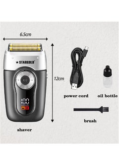 Stargold Professional Rechargeable Electric Shaver, Advanced Beard Trimmer System, Titanium Hypoallergenic Foils, High-Capacity Lithium Battery, 3 Second Travel Lock  - Image 4