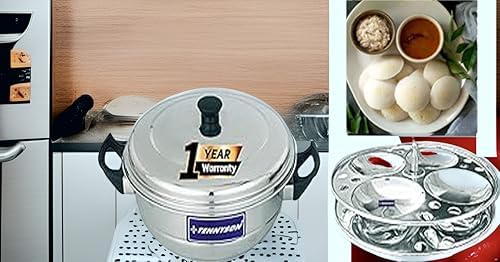 TENNYSON TENNYSON IDLI Maker Delight Special 2 Plates 8 Big IDLIES (Thick Gauge Extra DEEP IDLY Plates) - Image 1