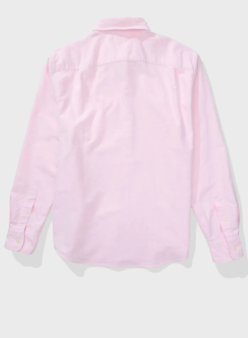 American Eagle Pocket Detail Button Down Shirt