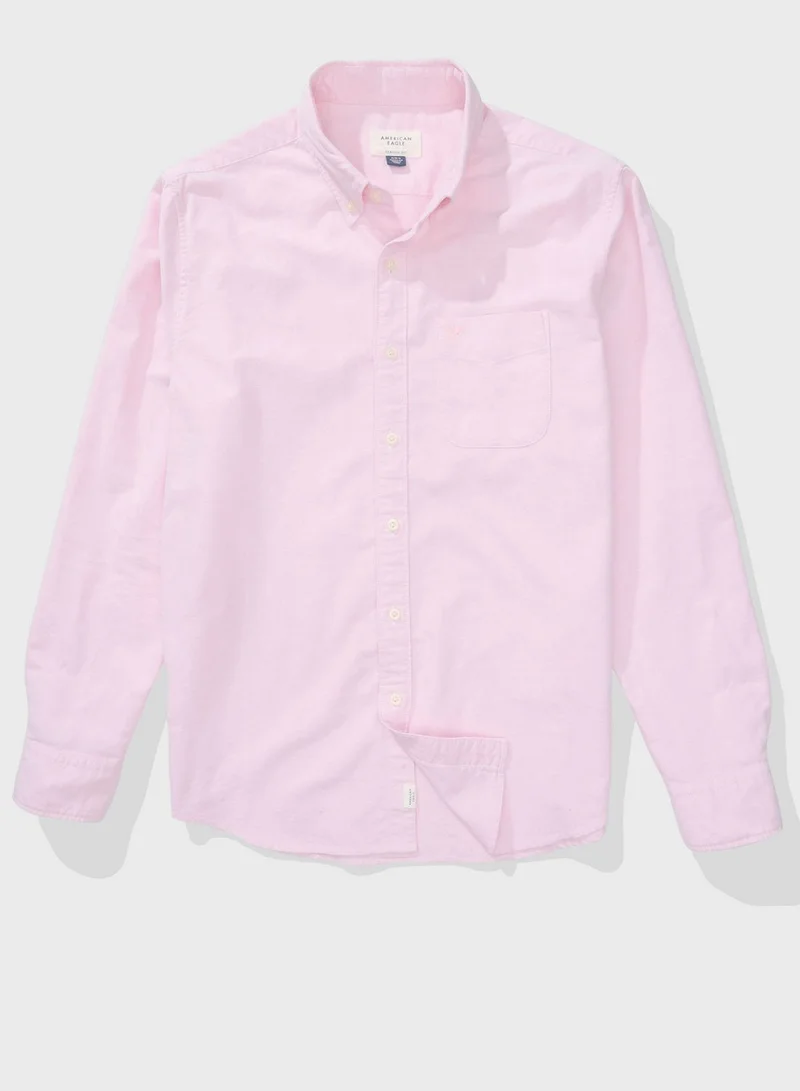 American Eagle Pocket Detail Button Down Shirt
