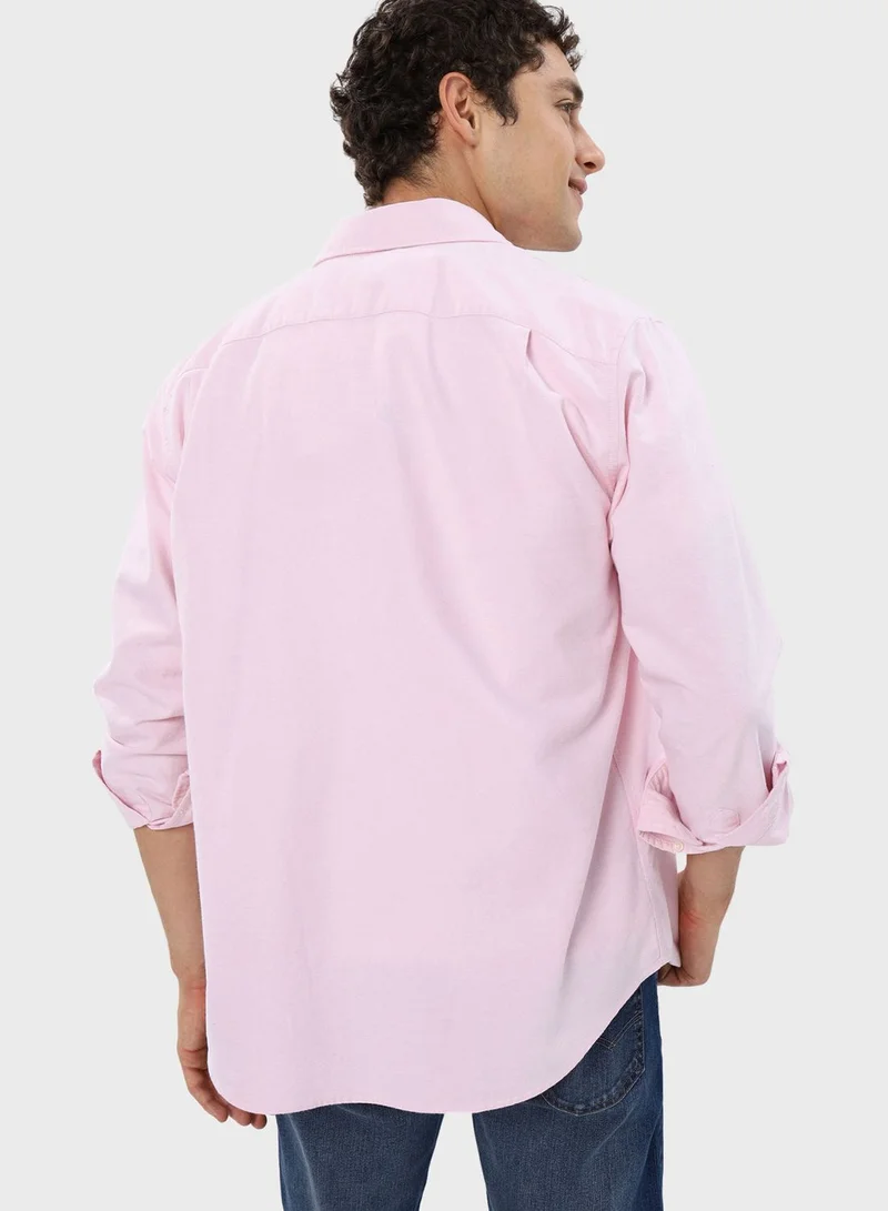 American Eagle Pocket Detail Button Down Shirt