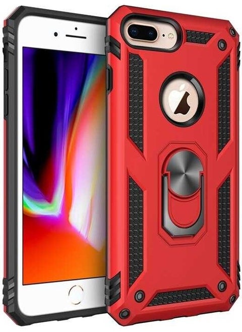 FUJIMAX Apple iPhone 7 Plus Case Ring Phone Case with Armor Feature for Horizontal and Vertical Use