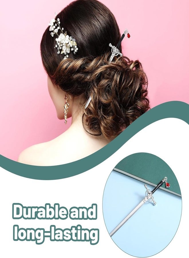 xinxingin Hair Stick for Bun, Chinese Hair Pin for Hair Styling Elegant Bun Stick for Women, Traditional Hair Accessory for Weddings and Parties - Image 3