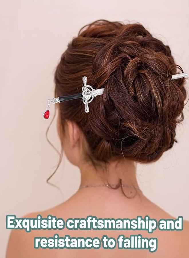 xinxingin Hair Stick for Bun, Chinese Hair Pin for Hair Styling Elegant Bun Stick for Women, Traditional Hair Accessory for Weddings and Parties - Image 4