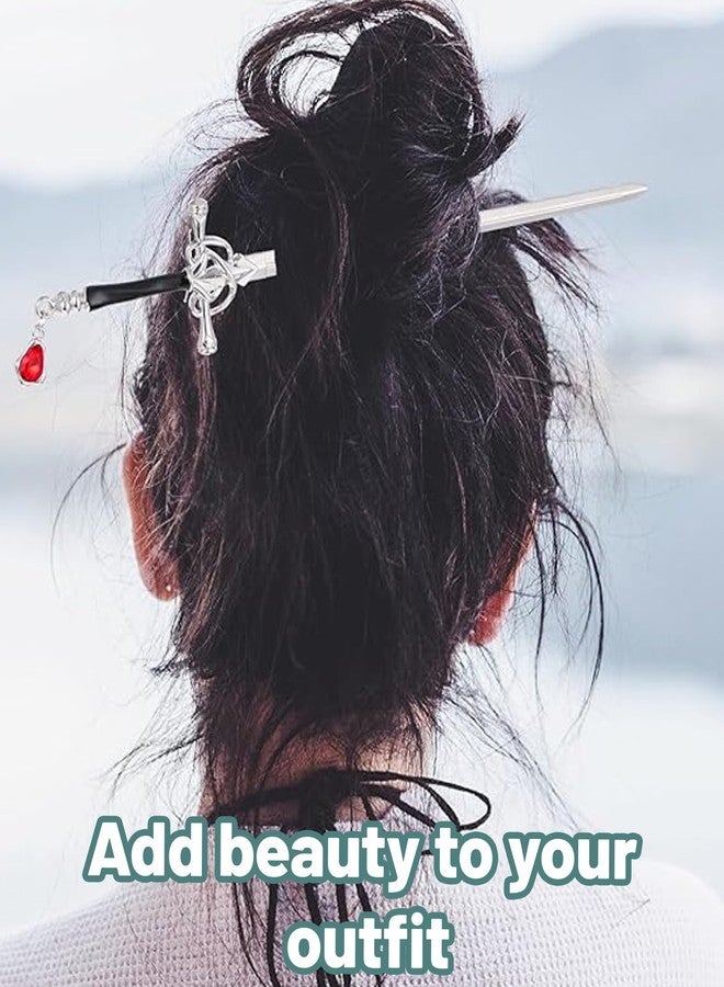 xinxingin Hair Stick for Bun, Chinese Hair Pin for Hair Styling Elegant Bun Stick for Women, Traditional Hair Accessory for Weddings and Parties - Image 5