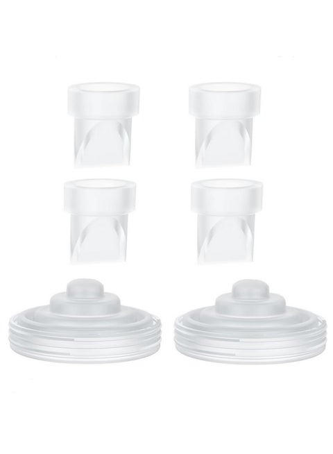 6 قطع/مجموعة صمامات منقار البط وحجاب حاجز من السيليكون لـ Momcozy M5 مضخة الثدي القابلة للارتداء - درجة غذائية، خالية من مادة BPA، قطع غيار سهلة التنظيف