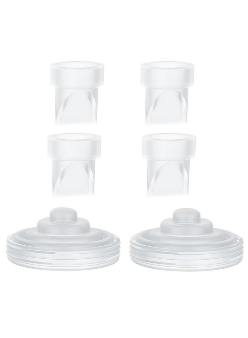 6pcs/set Duckbill Valves and Silicone Diaphragm for Momcozy M5 Wearable Breast Pump - Food Grade, BPA-Free, Easy to Clean Replacement Parts - Image 1