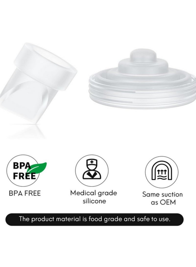 6pcs/set Duckbill Valves and Silicone Diaphragm for Momcozy M5 Wearable Breast Pump - Food Grade, BPA-Free, Easy to Clean Replacement Parts - Image 4